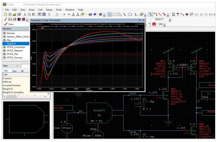 Thiết kế sơ đồ nguyên lý với Siemens EDA Tanner S-Edit